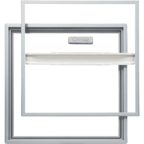 【廃番】ダイケン ホーム床点検口 450×450 気密タイプ 15mmフロア用 シルバー SHW345