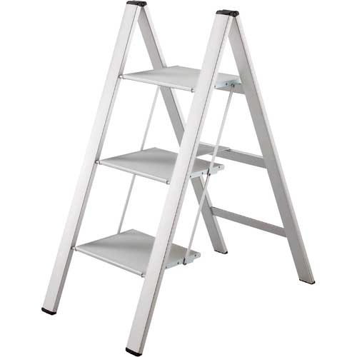 ハセガワ スリムステップ 3段 シルバー SJ-3D(SI)