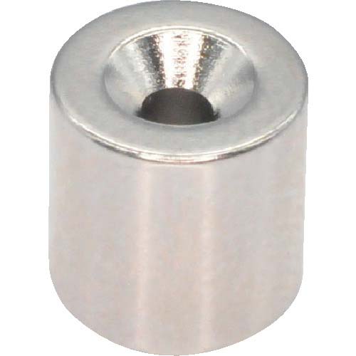 TRUSCO ネオジム丸形磁石 皿ネジ穴付 M1.6 1個入 T R