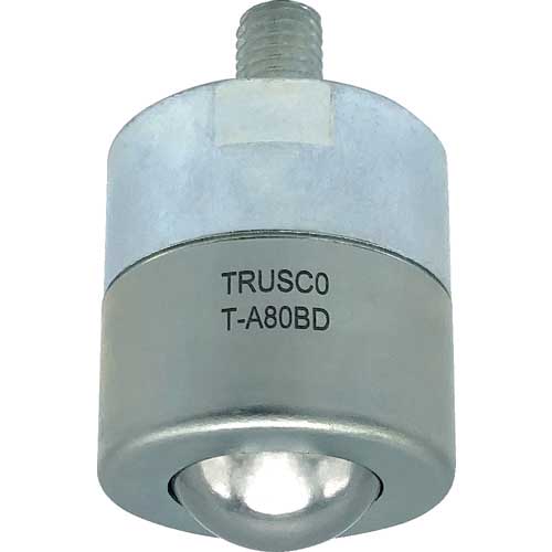 TRUSCO ボールキャスター切削加工品 下向き用 スチール製 許容荷重80kg T-A80BD