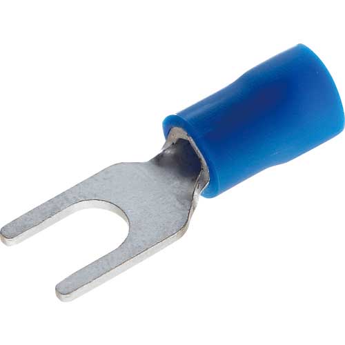 TRUSCO 絶縁被覆付圧着端子 拡管形 Y形 100個入 TBVF2-5-B