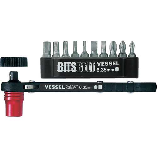 VESSEL 板ラチェットビスキャッチ No.TD-73MC(ビット10本組) TD-73MC