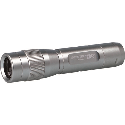 【廃番】GENTOS 単3×1本型LEDハンディライト TTR06銀 TTR-06SV