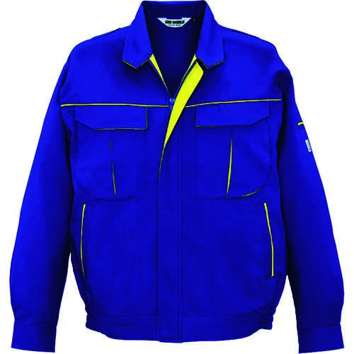 【廃番】bigborn ナガソデジャケット ロイヤルブルー×イエローLサイズ 2627-52-L