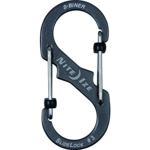 【廃番】NiteIze エスビナー スライドロック アルミニウム #3 スモーク NI04180