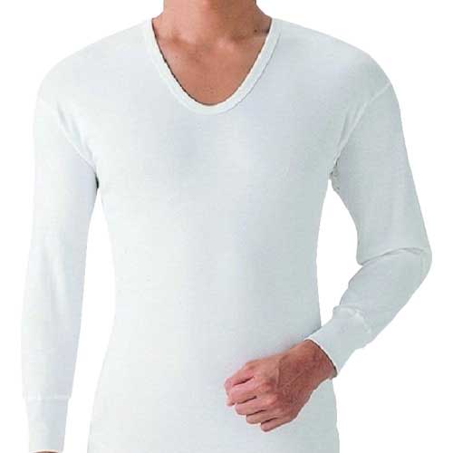 GUNZE やわらか肌着長袖U首2枚組L SV6110A-L