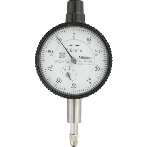 小形ダイヤルゲージ 平裏ぶたタイプ 測定範囲0〜5mm 最小表示0.01mm 目盛仕様±0-100 測定力2.0N以下 (65-1935-64) ミツトヨ 小形ダイヤルゲージ（平裏ぶたタイプ） 測定範囲０〜５ｍｍ