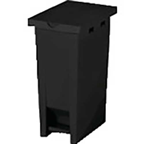 【廃番】E-CON ペダル式ダストボックス 808344 2枚フタ#37ブラック 80834401BKGL