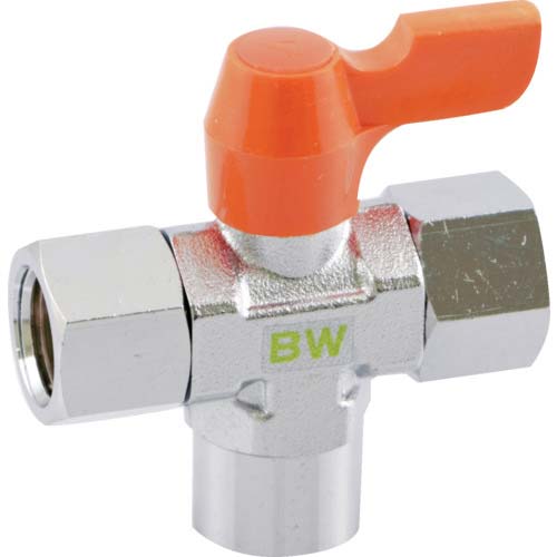 ASOH ボールバルブ エースボール 縦型三方弁 両内ねじ型 PT1/4×PT1/4 BW-5222R