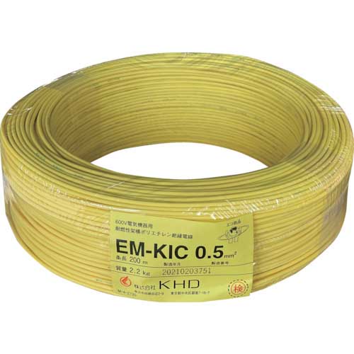 【廃番】KHD EM-KIC1.25 黄 200m EMKIC1.25SQ-03-200M