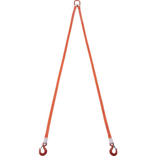 TRUSCO 2本吊ベルトスリングセット 25mm幅X2m 吊り角度60°時荷重0.86t(最大使用荷重1t) G25-2P20