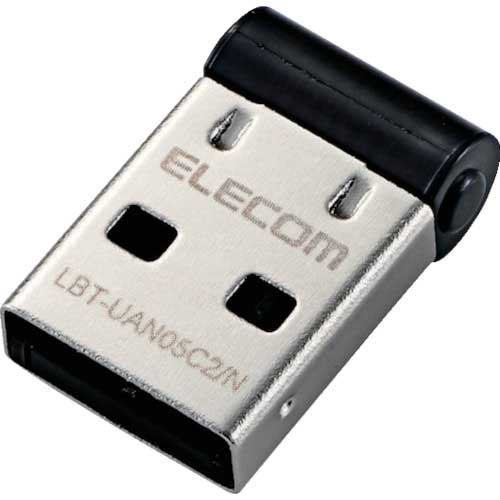 【廃番】ELECOM Bluetooth USBアダプター(Class2) ブラック LBT-UAN05C2/N