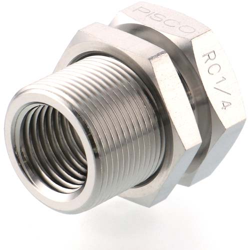 PISCO SUS316締付継手 隔壁ソケット 接続口径Rc1/4 NSMFF02