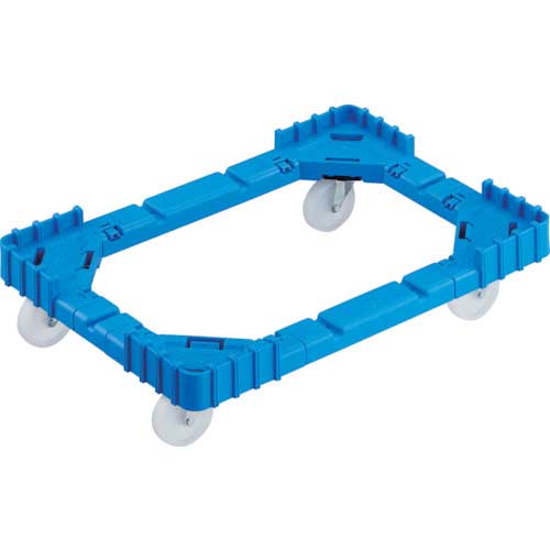 TRUSCO OCドーリー 50Lオリコン用 ナイロン車輪 4輪自在 ブルー OCD-50AN-B
