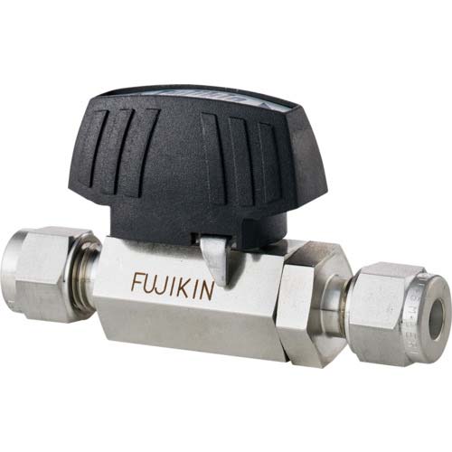 Fujikin ステンレス鋼製3.92MPa V-Lok継手付ボール弁 PUBV-94-12.7-V