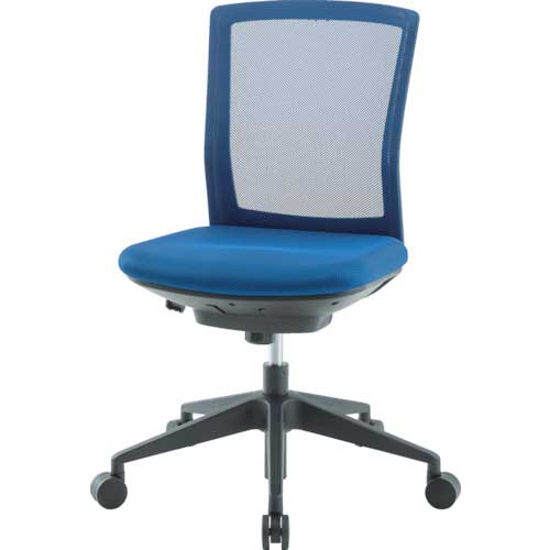 アイリスオーヤマ シンフォートチェア背メッシュ ブルー SFN-46M0-M-BL