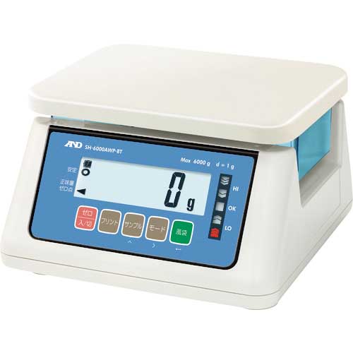 A&D 防塵・防水はかりワイヤレス通信モデル SH-6000AWP-BT
