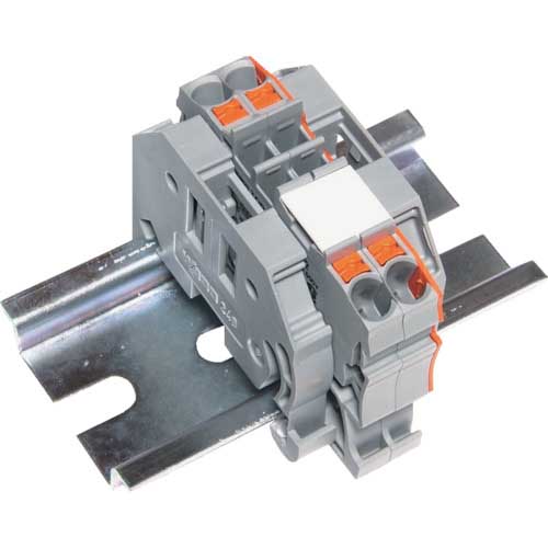 TRUSCO スプリング式端子台2線式 2極 電線サイズ0.25〜2.5 SPTB24A-2-2P