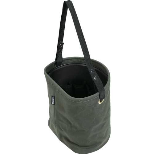 TRUSCO D型電工バケツ W263XD220XH250 オリーブドラブ色 TADBD25-OD