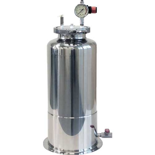 【廃番】ユニコントロールズ ステンレス圧力容器 20L 液面計付 TN20B-LG-TSK