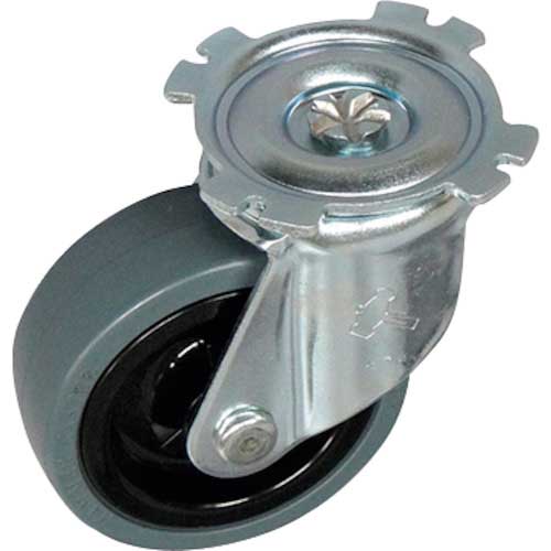 yazaki ミニポリトラー用メンテナンスパーツ 車輪径Φ75 交換用キャスター ゴム車輪 YJ-75RT YJ75RT