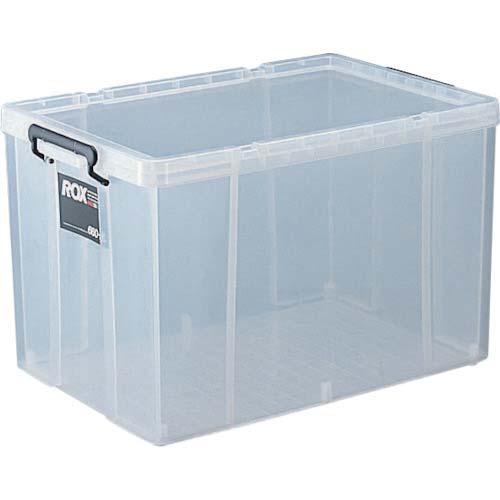 TENMA フタ式収納ケース ロックス 660-2L クリア 440×660×398 110001173