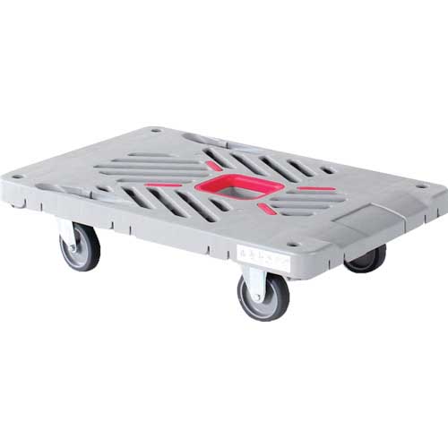 【廃番】ダンディ プラスチック台車 ダンディXシリーズ タイプXL 4輪自在タイプ フラット式 W740×D465 XL-F4