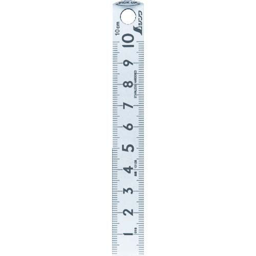 シンワ ピックアップスケール シルバー 10cm 13128