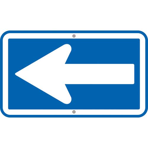 緑十字 道路標識・構内用 一方通行 道路326 350×600mm スチール 133240