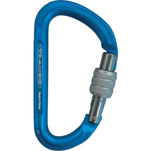 TRANGO カラビナ ビッグD スクリュー 1826043 ブルー BL