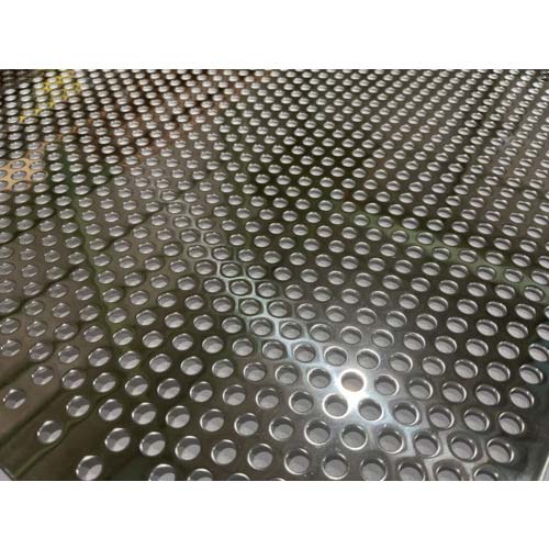 TRUSCO ステンレスパンチングメタル0.4t D3P5 450X450 304BA0.4-D3-P5-450X450