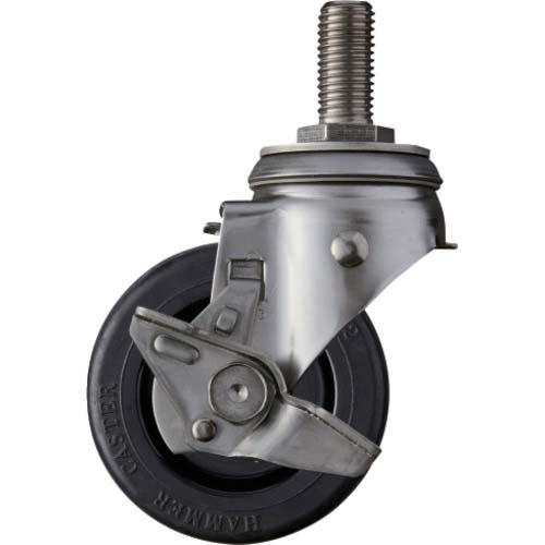 ハンマー SUS サイドSP付 ねじ込み ゴム車100mm 313SA-RU100