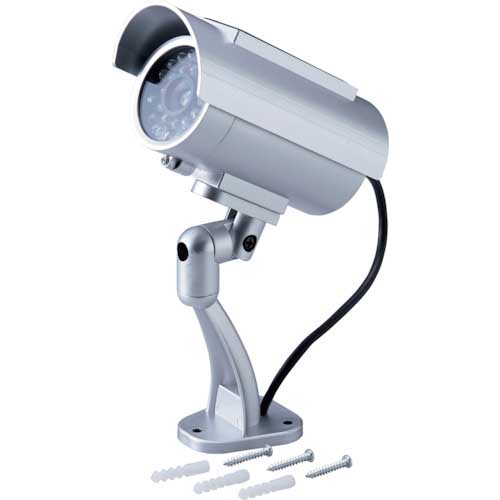 緑十字 ダミー防犯カメラ ソーラー充電式 防雨タイプ ダミーカメラ防雨型3 352073