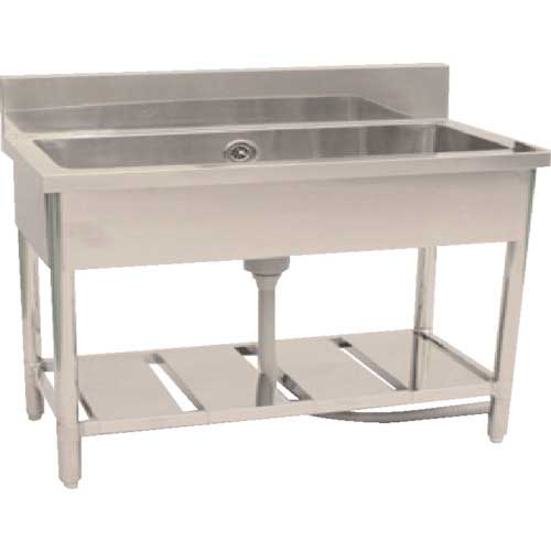 クラフトワーク ステンレス(SUS304)一槽シンク 1S-096 5-20-4 W900×D600×H850 5-1-502