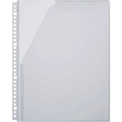 KING JIM ハ-ドクリア-ファイル用ポケット A4タテ型 4ポケット 4枚 30穴 6130P