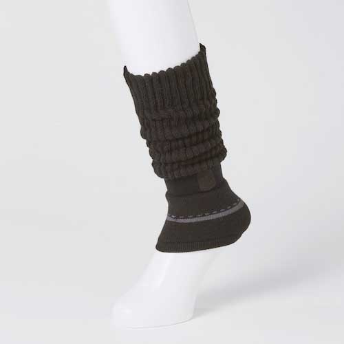 【廃番】オカモト 靴下サプリまるでこたつレッグウォーマーフリー ブラック 633-991E-99-90