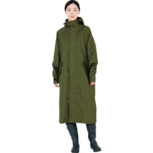 カジメイク 7440 サイクルモードレインコート オリーブ M 7440-58-M