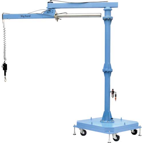 【廃番】三栄 エアバランサー80kgロングアーム式台車移動型 BTA80A-L-S