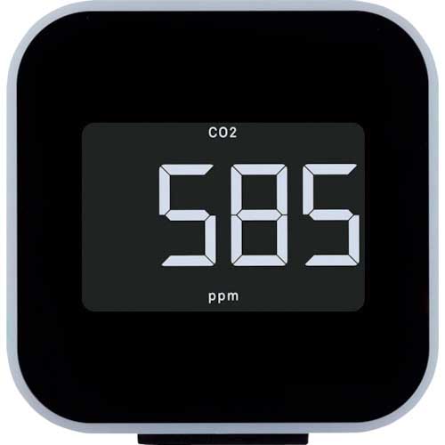 【廃番】KING JIM 換気を促すCO2モニタ- 黒 CD20-K