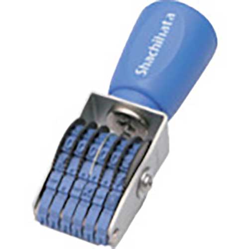 シヤチハタ 回転ゴム印 欧文6連5号 ゴシック体 CF-65G