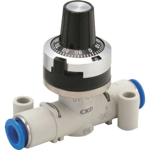 CKD ダイヤル付ニードルバルブ ニードル弁(禁油タイプ) DVL-N-06-H66-080