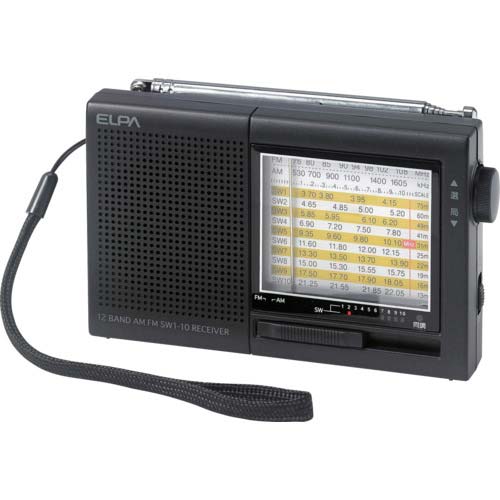 ELPA AM/FM短波ラジオ ER-C74T