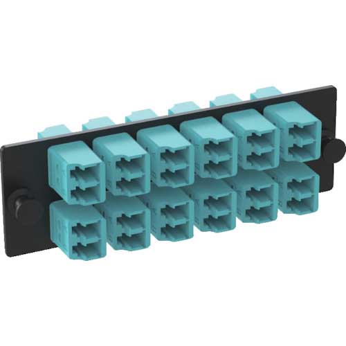 PANDUIT 光ファイバー LCアダプタパネル デュプレックス 24芯 OM3/OM4 FAP12WAQDLCZ