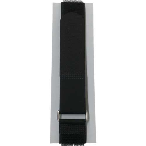 ユタカメイク マジックテープ 万能バンドゴム無し 25mm×40cm 環付 ブラック G106