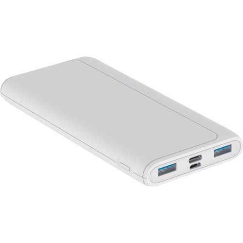 【廃番】ハイディスク モバイルバッテリー 10000mAh ホワイト HD-PD20W10000BTWH