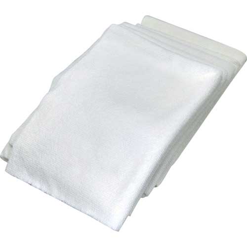 TRUSCO 煮沸・熱水消毒対応マイクロファイバーウエス 300×400mm ホワイト 5枚入 HRMF-W