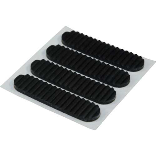 光 波ゴムクッション黒3×13×55mm KWR51-1