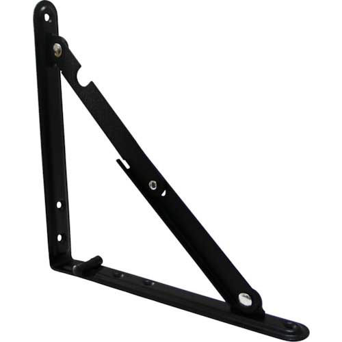 TRUSCO 折り畳み棚受 300mm 黒色 LTO-300-BK