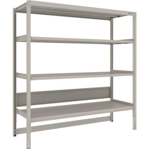 TRUSCO スチールラック M2型軽中量棚 台車天板収納型 1760X600XH1800 4段 単体 M2-DB6664