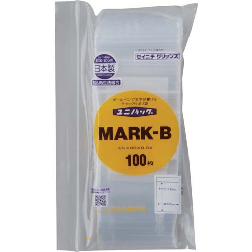 セイニチ 「ユニパック」 MARK-B 85×60×0.04 100枚入 MARK-B-100